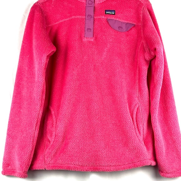Patagonia Solid Pattern Girls XXL Pink Fleece. - Picture 5 of 8